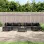 Juego de muebles de jardín 8 pzas con cojines acero antracita de vidaXL, Conjuntos de jardín - Ref: Foro24-3186907, Precio: 6...
