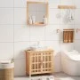 2-teiliges Badmöbel-Set aus massivem Nussbaumholz von vidaXL, Badezimmermöbel - Ref: Foro24-3185783, Preis: 144,49 €, Rabatt: %