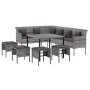 6-piece garden dining set with gray synthetic rattan cushions by vidaXL, Garden sets - Ref: Foro24-3186651, Price: 394,21 €, ...