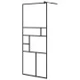 Duschwand mit ESG-Glas und schwarzer Aluminiumablage 80x195 cm von vidaXL, Duschwände und Duschwände - Ref: Foro24-3185449, P...
