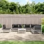 8-piece garden furniture set with white steel cushions by vidaXL, Garden sets - Ref: Foro24-3186890, Price: 517,15 €, Discoun...