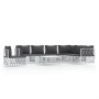 8-teiliges Gartenmöbel-Set mit Kissen aus weißem Stahl von vidaXL, Gartensets - Ref: Foro24-3186890, Preis: 524,91 €, Rabatt: %