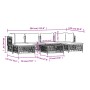 7-teiliges Gartenmöbel-Set mit Kissen aus weißem Stahl von vidaXL, Gartensets - Ref: Foro24-3186902, Preis: 396,76 €, Rabatt: %