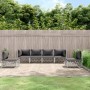 Juego de muebles de jardín 6 piezas y cojines acero blanco de vidaXL, Conjuntos de jardín - Ref: Foro24-3186842, Precio: 425,...