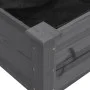Planter with lining and wheels made of gray fir wood 71x37x80 cm by vidaXL, Pots and planters - Ref: Foro24-3157825, Price: 6...