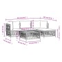 5-teiliges Gartenmöbel-Set und weiße Stahlkissen von vidaXL, Gartensets - Ref: Foro24-3186862, Preis: 297,08 €, Rabatt: %