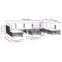 10-teiliges Gartenmöbel-Set mit Kissen aus weißem Stahl von vidaXL, Gartensets - Ref: Foro24-3186926, Preis: 656,09 €, Rabatt: %