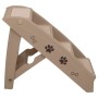Klappleiter für Hunde braun 62x40x49,5 cm von vidaXL, Stufen und Rampen für Haustiere - Ref: Foro24-170986, Preis: 57,63 €, R...