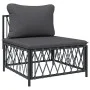 5-teiliges Gartenmöbel-Set und anthrazitgraue Stahlkissen von vidaXL, Gartensets - Ref: Foro24-3186865, Preis: 416,88 €, Raba...