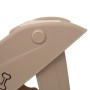 Escalera plegable para perros marrón 62x40x49,5 cm