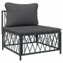 7-teiliges Gartenmöbel-Set mit anthrazitfarbenen Stahlkissen von vidaXL, Gartensets - Ref: Foro24-3186897, Preis: 593,92 €, R...