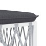 3-teiliges Gartenmöbel-Set mit Kissen aus weißem Stahl von vidaXL, Gartensets - Ref: Foro24-3186814, Preis: 168,98 €, Rabatt: %
