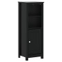 Juego de muebles de baño BERG 3 pzas madera maciza pino negro