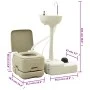 Toilet set with sink and portable water tank for camping by vidaXL, Camping and hiking - Ref: Foro24-3186663, Price: 418,93 €...