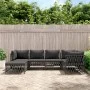 Juego de muebles de jardín 6 pzas con cojines acero antracita de vidaXL, Conjuntos de jardín - Ref: Foro24-3186893, Precio: 5...