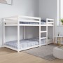 Litera de madera maciza de pino 90x200 cm