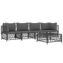 Gartenmöbel-Set 5-teilig und anthrazitgraue Stahlkissen von vidaXL, Gartensets - Ref: Foro24-3186823, Preis: 419,88 €, Rabatt: %