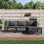 Garden furniture set 4 pieces and anthracite gray steel cushions by vidaXL, Garden sets - Ref: Foro24-3186861, Price: 330,71 ...