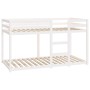 Litera de madera maciza de pino blanco 90x190 cm