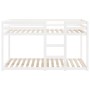 Litera de madera maciza de pino blanco 90x190 cm