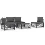 5-piece garden furniture set with anthracite grey steel cushions by vidaXL, Garden sets - Ref: Foro24-3186833, Price: 423,00 ...
