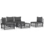 5-teiliges Gartenmöbel-Set und anthrazitgraue Stahlkissen von vidaXL, Gartensets - Ref: Foro24-3186833, Preis: 437,21 €, Raba...