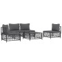 5-piece garden furniture set with anthracite grey steel cushions by vidaXL, Garden sets - Ref: Foro24-3186833, Price: 437,21 ...