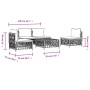 5-piece garden furniture set with anthracite grey steel cushions by vidaXL, Garden sets - Ref: Foro24-3186833, Price: 437,21 ...