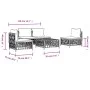 5-piece garden furniture set with anthracite grey steel cushions by vidaXL, Garden sets - Ref: Foro24-3186833, Price: 423,00 ...