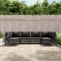 6-teiliges Gartenmöbel-Set mit anthrazitfarbenen Stahlkissen von vidaXL, Gartensets - Ref: Foro24-3186909, Preis: 542,90 €, R...