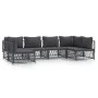 6-piece garden furniture set with anthracite steel cushions by vidaXL, Garden sets - Ref: Foro24-3186909, Price: 542,90 €, Di...