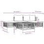 Gartenmöbel-Set 5-teilig und anthrazitgraue Stahlkissen von vidaXL, Gartensets - Ref: Foro24-3186851, Preis: 340,39 €, Rabatt: %