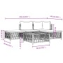 Gartenmöbel-Set 5-teilig und anthrazitgraue Stahlkissen von vidaXL, Gartensets - Ref: Foro24-3186851, Preis: 344,98 €, Rabatt: %
