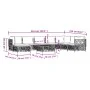 9-teiliges Gartenmöbel-Set mit anthrazitfarbenen Stahlkissen von vidaXL, Gartensets - Ref: Foro24-3186915, Preis: 793,41 €, R...