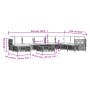 9-teiliges Gartenmöbel-Set mit anthrazitfarbenen Stahlkissen von vidaXL, Gartensets - Ref: Foro24-3186915, Preis: 804,70 €, R...