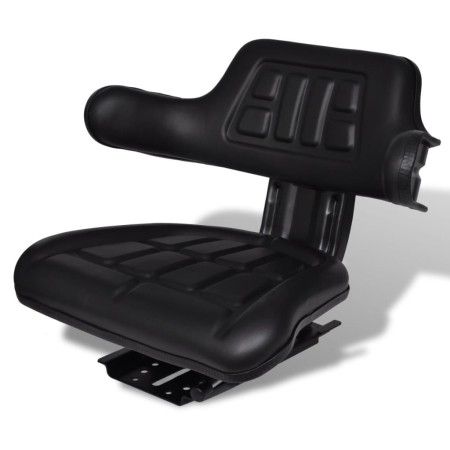 Traktorsitz mit schwarzer Rückenlehne von vidaXL, Traktorzubehör und -teile - Ref: Foro24-210202, Preis: 107,05 €, Rabatt: %