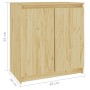 Beistellschrank aus massivem Kiefernholz, 60 x 36 x 65 cm von vidaXL, Sideboards - Ref: Foro24-833097, Preis: 63,54 €, Rabatt: %