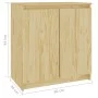 Solid pine wood auxiliary cabinet 60x36x65 cm by vidaXL, Sideboards - Ref: Foro24-833097, Price: 62,73 €, Discount: %