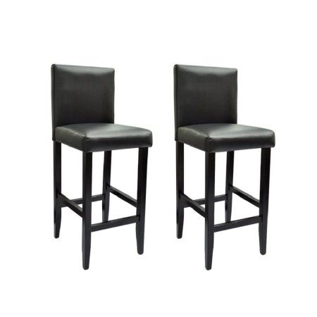 Küchenhocker 2 Einheiten aus schwarzem Kunstleder von vidaXL, Küchenhocker - Ref: Foro24-240071, Preis: 209,37 €, Rabatt: %