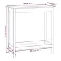 High bar table solid white pine wood 100x50x110 cm by vidaXL, Kitchen and dining tables - Ref: Foro24-833266, Price: 82,66 €,...
