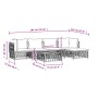 6-piece garden furniture set with anthracite grey steel cushions by vidaXL, Garden sets - Ref: Foro24-3186867, Price: 476,47 ...