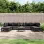 Gartenmöbel-Set 10-teilig und anthrazitgraue Stahlkissen von vidaXL, Gartensets - Ref: Foro24-3186927, Preis: 838,70 €, Rabat...