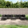 Gartenmöbel-Set 10-teilig und anthrazitgraue Stahlkissen von vidaXL, Gartensets - Ref: Foro24-3186927, Preis: 864,05 €, Rabat...