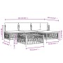 Gartenmöbel-Set 5-teilig und anthrazitgraue Stahlkissen von vidaXL, Gartensets - Ref: Foro24-3186855, Preis: 382,63 €, Rabatt: %