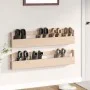 Wall shoe racks 2 pcs pine wood 110x9x23 cm by vidaXL, Shoe racks and shoe organizers - Ref: Foro24-833275, Price: 45,05 €, D...