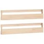 Wall shoe racks 2 pcs pine wood 110x9x23 cm by vidaXL, Shoe racks and shoe organizers - Ref: Foro24-833275, Price: 45,05 €, D...
