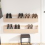 Wall shoe racks 2 pcs pine wood 110x9x23 cm by vidaXL, Shoe racks and shoe organizers - Ref: Foro24-833275, Price: 42,41 €, D...