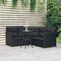 Set de sofás en forma de L 2 pzas cojines ratán sintético negro by vidaXL, Garden sets - Ref: Foro24-319657, Price: 299,97 €,...