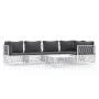 6-teiliges Gartenmöbel-Set mit Kissen aus weißem Stahl von vidaXL, Gartensets - Ref: Foro24-3186874, Preis: 370,83 €, Rabatt: %