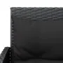 Set de sofás en forma de L 2 pzas cojines ratán sintético negro by vidaXL, Garden sets - Ref: Foro24-319657, Price: 291,90 €,...